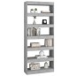 vidaXL Libreria/Divisorio Grigio Cemento 80x30x198 cm in Truciolato vidaXL Libreria/Divisorio Grigio Cemento 80x30x198 cm in Truciolato
