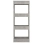 vidaXL Libreria/Divisorio Grigio Cemento 40x30x103 cm in Truciolato vidaXL Libreria/Divisorio Grigio Cemento 40x30x103 cm in Truciolato