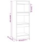 vidaXL Libreria/Divisorio Grigio Cemento 40x30x103 cm in Truciolato vidaXL Libreria/Divisorio Grigio Cemento 40x30x103 cm in Truciolato