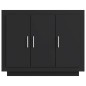 vidaXL Credenza Nera 92x35x75 cm in Legno Multistrato vidaXL Credenza Nera 92x35x75 cm in Legno Multistrato