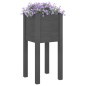 vidaXL Fioriera da Giardino Grigie 31x31x70 cm Legno Massello di Pino vidaXL Fioriera da Giardino Grigie 31x31x70 cm Legno Massello di Pino