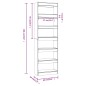 vidaXL Libreria/Divisorio Rovere Sonoma 60x30x198 cm vidaXL Libreria/Divisorio Rovere Sonoma 60x30x198 cm