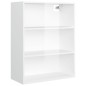 vidaXL Armadietto Pensile a Parete Bianco Lucido 69,5x32,5x90 cm vidaXL Armadietto Pensile a Parete Bianco Lucido 69,5x32,5x90 cm