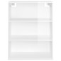 vidaXL Armadietto Pensile a Parete Bianco Lucido 69,5x32,5x90 cm vidaXL Armadietto Pensile a Parete Bianco Lucido 69,5x32,5x90 cm
