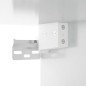 vidaXL Armadietto Pensile a Parete Bianco Lucido 69,5x32,5x90 cm vidaXL Armadietto Pensile a Parete Bianco Lucido 69,5x32,5x90 cm