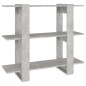vidaXL Libreria/Divisorio Grigio Cemento 100x30x87 cm vidaXL Libreria/Divisorio Grigio Cemento 100x30x87 cm