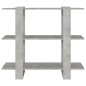 vidaXL Libreria/Divisorio Grigio Cemento 100x30x87 cm vidaXL Libreria/Divisorio Grigio Cemento 100x30x87 cm