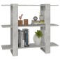vidaXL Libreria/Divisorio Grigio Cemento 100x30x87 cm vidaXL Libreria/Divisorio Grigio Cemento 100x30x87 cm