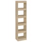 vidaXL Libreria/Divisorio Rovere Sonoma 40x30x166 cm