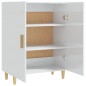 vidaXL Credenza Bianco Lucido 70x34x90 cm in Legno Multistrato vidaXL Credenza Bianco Lucido 70x34x90 cm in Legno Multistrato