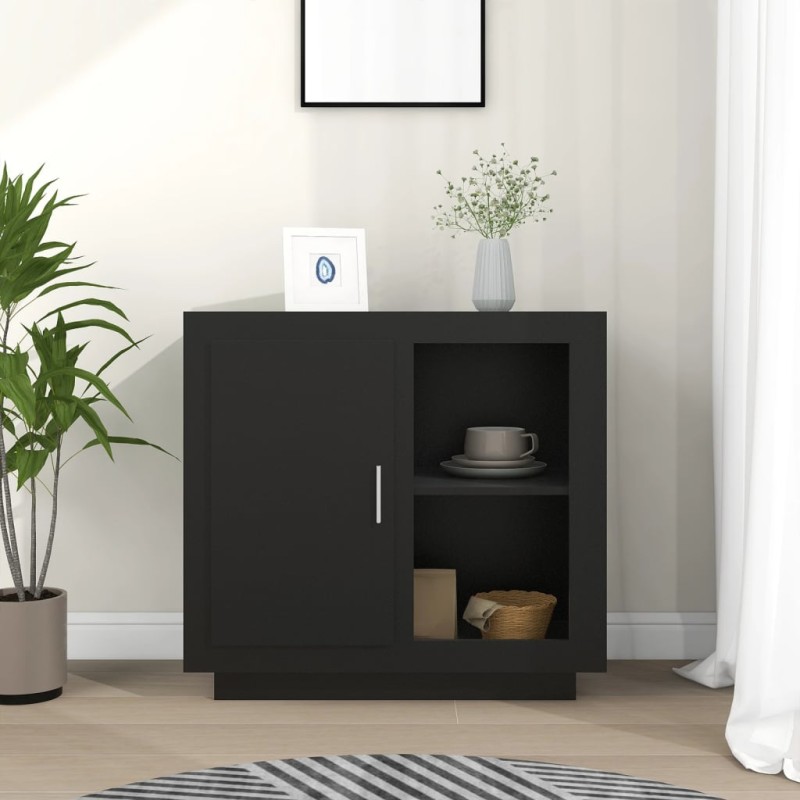 vidaXL Credenza Nera 80x40x75 cm vidaXL Credenza Nera 80x40x75 cm
