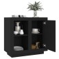 vidaXL Credenza Nera 80x40x75 cm vidaXL Credenza Nera 80x40x75 cm