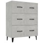 vidaXL Credenza Grigio Cemento 69,5x34x90 cm in Legno Multistrato vidaXL Credenza Grigio Cemento 69,5x34x90 cm in Legno Multistrato