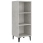 vidaXL Credenza Grigio Cemento 34,5x32,5x90 cm in Legno Multistrato vidaXL Credenza Grigio Cemento 34,5x32,5x90 cm in Legno Multistrato