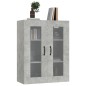 vidaXL Armadietto Pensile a Parete Grigio Cemento 69,5x34x90 cm vidaXL Armadietto Pensile a Parete Grigio Cemento 69,5x34x90 cm