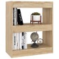 vidaXL Libreria/Divisorio Rovere Sonoma 60x30x72 cm