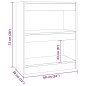 vidaXL Libreria/Divisorio Rovere Sonoma 60x30x72 cm