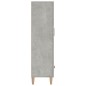 vidaXL Credenza Grigio Cemento 70x31x115 cm in Legno Multistrato vidaXL Credenza Grigio Cemento 70x31x115 cm in Legno Multistrato