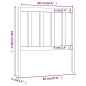 Testiera per Letto Bianca 96x4x100 cm in Legno Massello di Pino Testiera per Letto Bianca 96x4x100 cm in Legno Massello di Pino