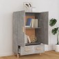 vidaXL Credenza Grigio Cemento 70x31x115 cm in Legno Multistrato vidaXL Credenza Grigio Cemento 70x31x115 cm in Legno Multistrato
