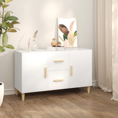 vidaXL Credenza Bianca 100x36x60 cm in Legno Multistrato