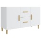vidaXL Credenza Bianca 100x36x60 cm in Legno Multistrato vidaXL Credenza Bianca 100x36x60 cm in Legno Multistrato
