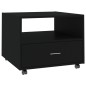 vidaXL Tavolino da Salotto Nero 55x55x40 cm in Legno Multistrato