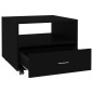 vidaXL Tavolino da Salotto Nero 55x55x40 cm in Legno Multistrato