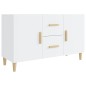 vidaXL Credenza Bianco Lucido 100x36x60 cm in Legno Multistrato vidaXL Credenza Bianco Lucido 100x36x60 cm in Legno Multistrato