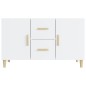 vidaXL Credenza Bianco Lucido 100x36x60 cm in Legno Multistrato vidaXL Credenza Bianco Lucido 100x36x60 cm in Legno Multistrato
