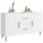 vidaXL Credenza Bianco Lucido 100x36x60 cm in Legno Multistrato vidaXL Credenza Bianco Lucido 100x36x60 cm in Legno Multistrato