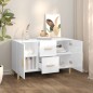 vidaXL Credenza Bianco Lucido 100x36x60 cm in Legno Multistrato vidaXL Credenza Bianco Lucido 100x36x60 cm in Legno Multistrato