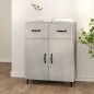 vidaXL Credenza Grigio Cemento 69,5x34x90 cm in Legno Multistrato vidaXL Credenza Grigio Cemento 69,5x34x90 cm in Legno Multistrato