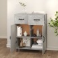 vidaXL Credenza Grigio Cemento 69,5x34x90 cm in Legno Multistrato vidaXL Credenza Grigio Cemento 69,5x34x90 cm in Legno Multistrato