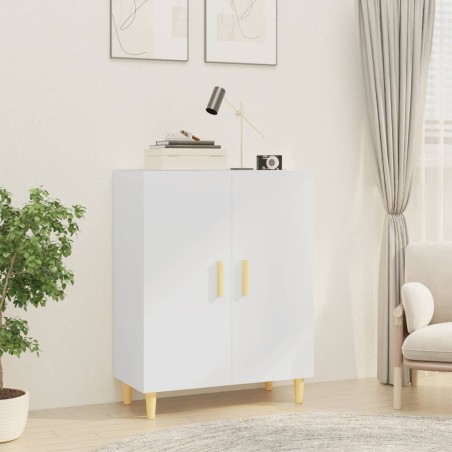 vidaXL Credenza Bianca 70x34x90 cm in Legno Multistrato
