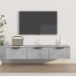 vidaXL Armadietto a Muro Grigio Cemento 102x30x20 cm Legno Multistrato vidaXL Armadietto a Muro Grigio Cemento 102x30x20 cm Legno Multistrato