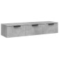 vidaXL Armadietto a Muro Grigio Cemento 102x30x20 cm Legno Multistrato vidaXL Armadietto a Muro Grigio Cemento 102x30x20 cm Legno Multistrato