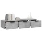 vidaXL Armadietto a Muro Grigio Cemento 102x30x20 cm Legno Multistrato vidaXL Armadietto a Muro Grigio Cemento 102x30x20 cm Legno Multistrato