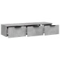 vidaXL Armadietto a Muro Grigio Cemento 102x30x20 cm Legno Multistrato vidaXL Armadietto a Muro Grigio Cemento 102x30x20 cm Legno Multistrato
