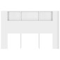 vidaXL Testiera con Scomparti Bianco Lucido 160x18,5x104,5 cm vidaXL Testiera con Scomparti Bianco Lucido 160x18,5x104,5 cm