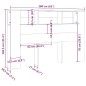 vidaXL Testiera con Scomparti Bianco Lucido 160x18,5x104,5 cm vidaXL Testiera con Scomparti Bianco Lucido 160x18,5x104,5 cm