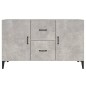 vidaXL Credenza Grigio Cemento 100x36x60 cm in Legno Multistrato