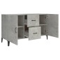 vidaXL Credenza Grigio Cemento 100x36x60 cm in Legno Multistrato
