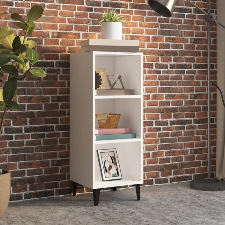 vidaXL Credenza Bianca 34,5x32,5x90 cm in Legno Multistrato