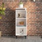 vidaXL Credenza Bianca 34,5x32,5x90 cm in Legno Multistrato vidaXL Credenza Bianca 34,5x32,5x90 cm in Legno Multistrato