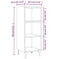 vidaXL Credenza Bianca 34,5x32,5x90 cm in Legno Multistrato vidaXL Credenza Bianca 34,5x32,5x90 cm in Legno Multistrato