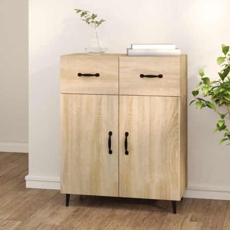 vidaXL Credenza Rovere Sonoma 69,5x34x90 cm in Legno Multistrato