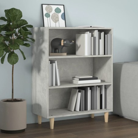 vidaXL Credenza Grigio Cemento 69,5x32,5x90 cm in Legno Multistrato