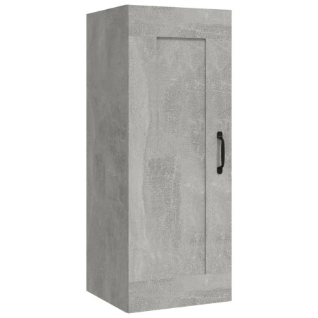 vidaXL Mobile Pensile Grigio Cemento 35x34x90 cm in Legno Multistrato