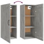 vidaXL Mobile Pensile Grigio Cemento 35x34x90 cm in Legno Multistrato vidaXL Mobile Pensile Grigio Cemento 35x34x90 cm in Legno Multistrato